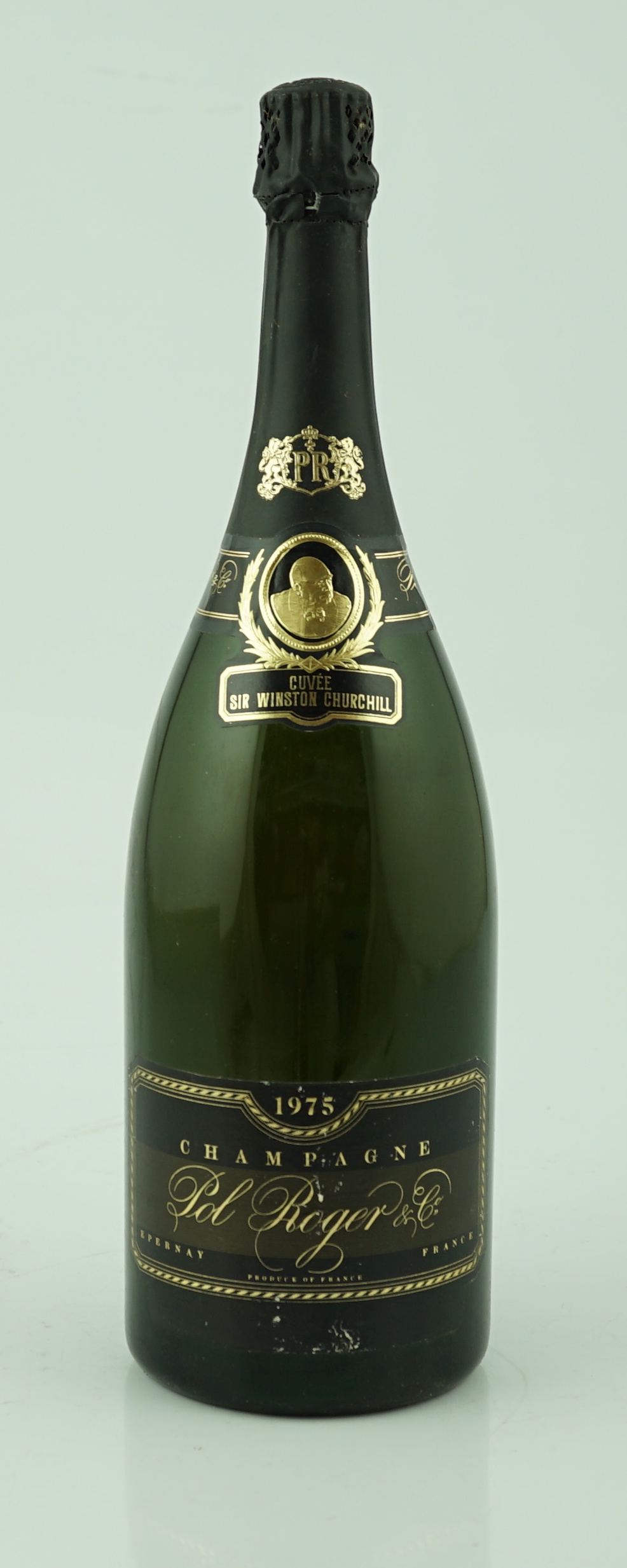 A magnum of champagne Pol Roger Cuvée Sir Winston Churchill 1975